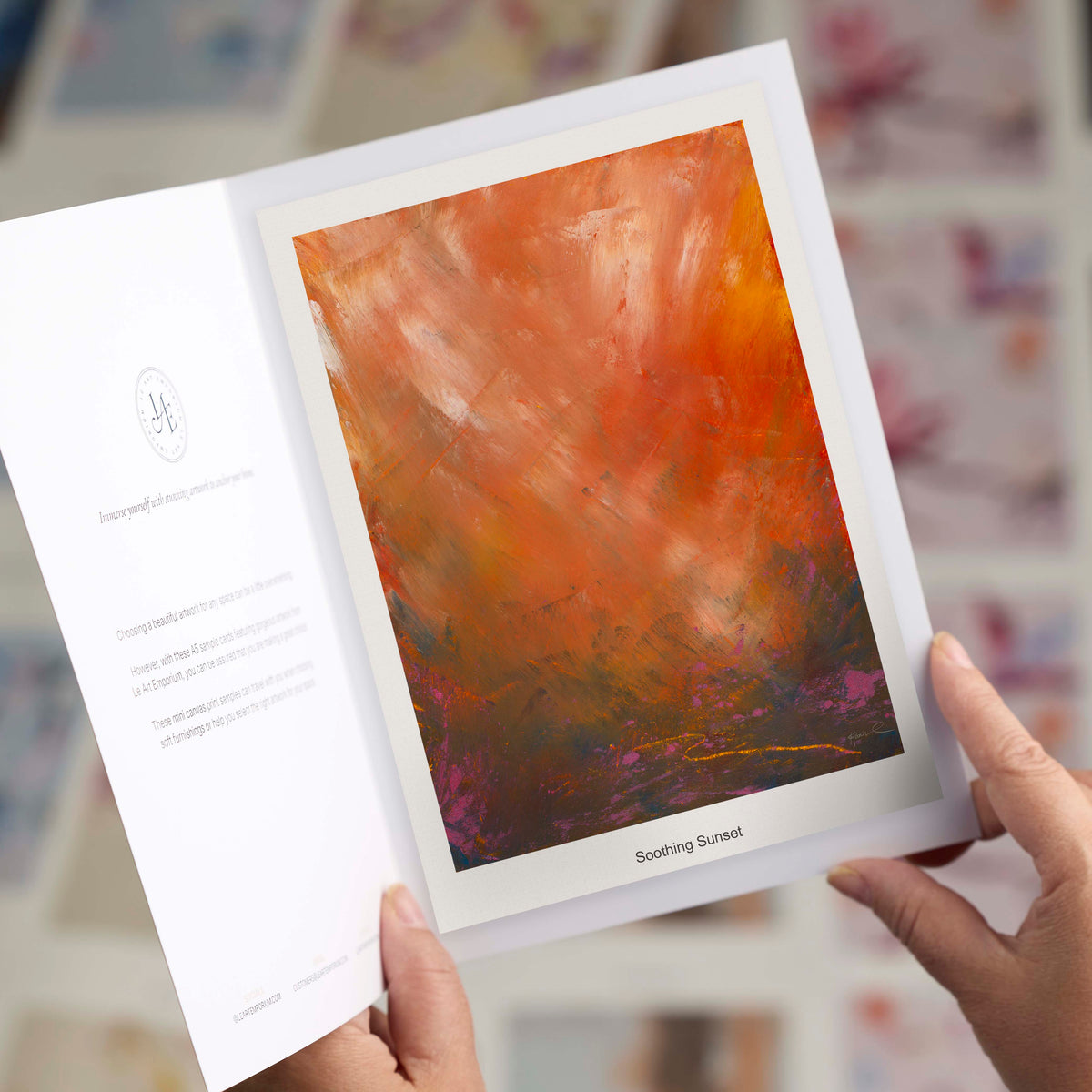Soothing Sunset Sample Card
